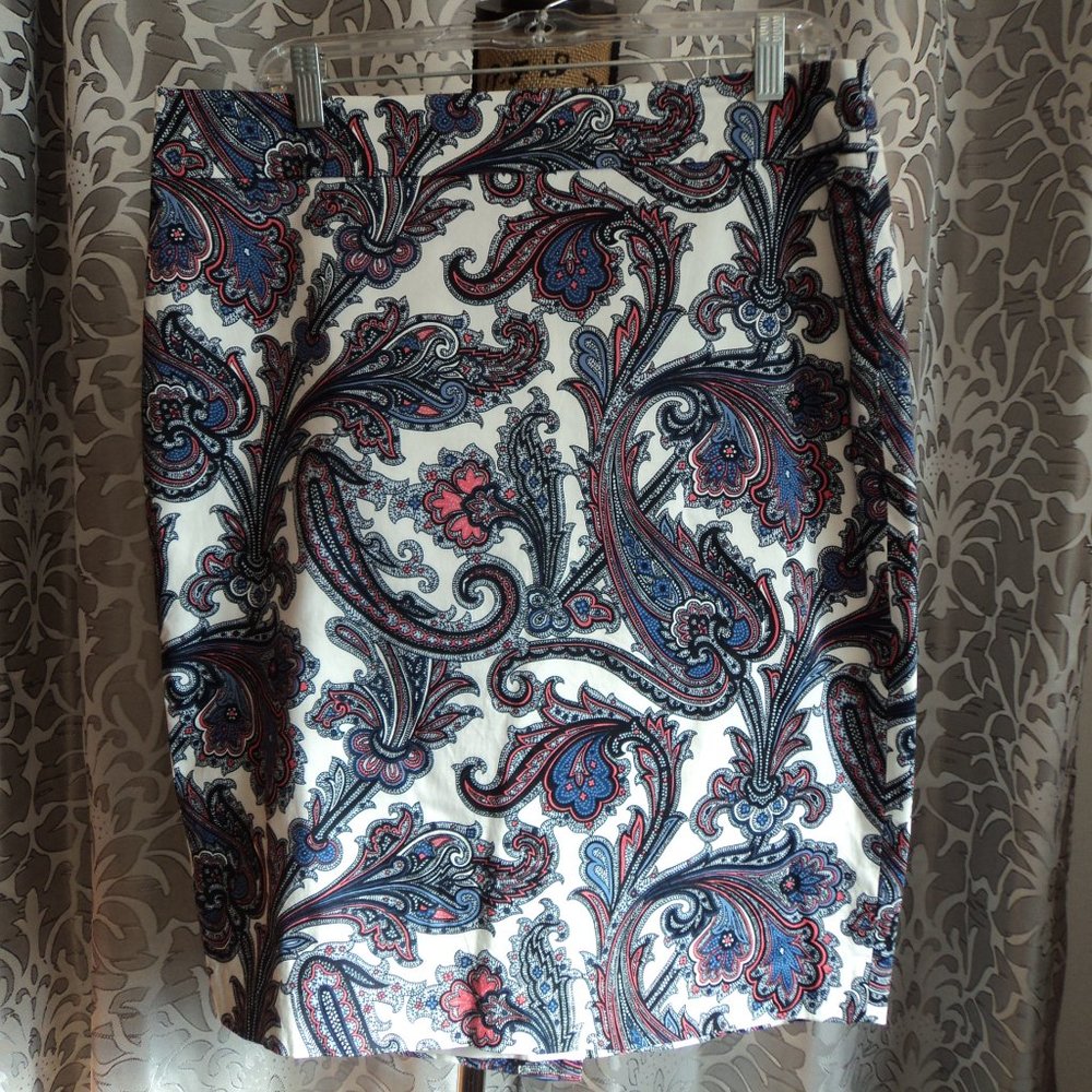 Classic Style Paisley Skirt